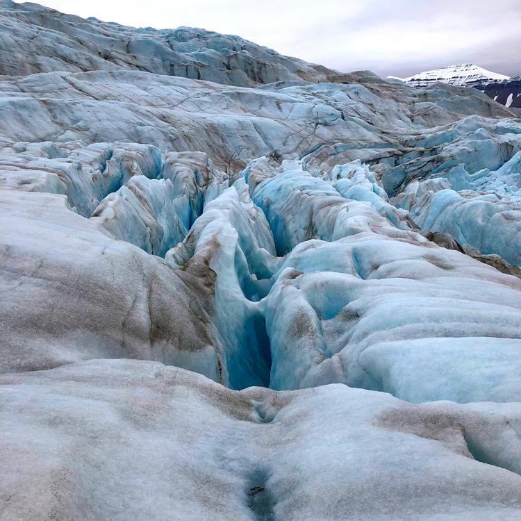 blue glacier ice