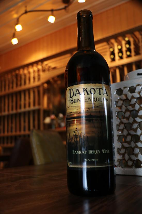 haskap wine at Dakota Sun Gardens Winery
