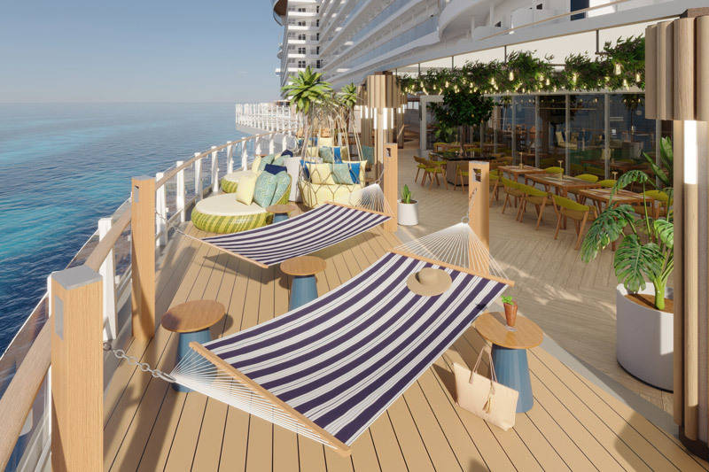 norwegian prima indulge food hall hammocks
