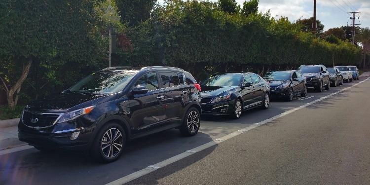 Kia Car Lineup at OC Auto Show