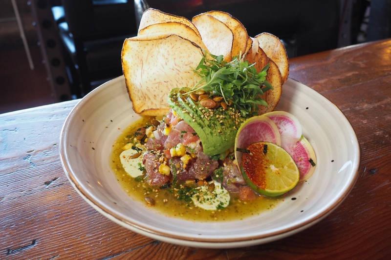 local tap house kitchen tuna crudo ceviche