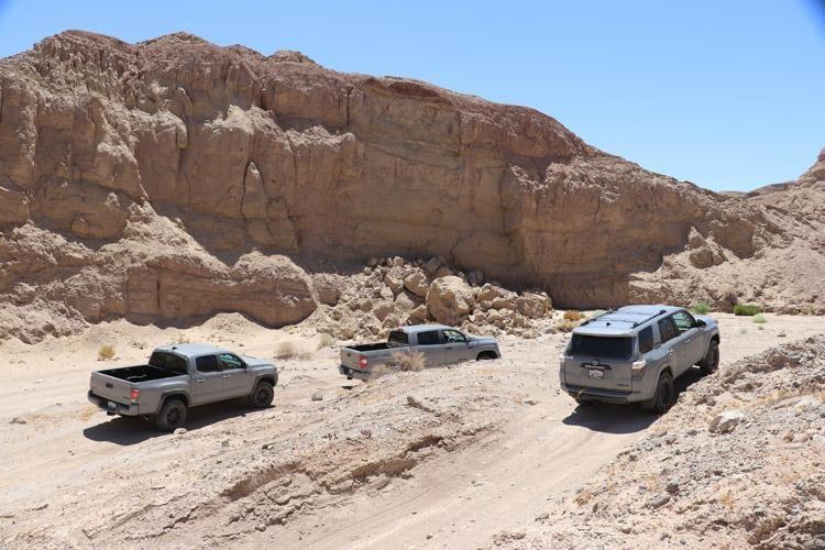 toyota trd pro trucks in canyon