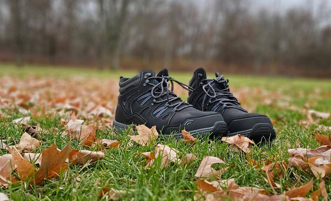 Orthofeet boots on grass