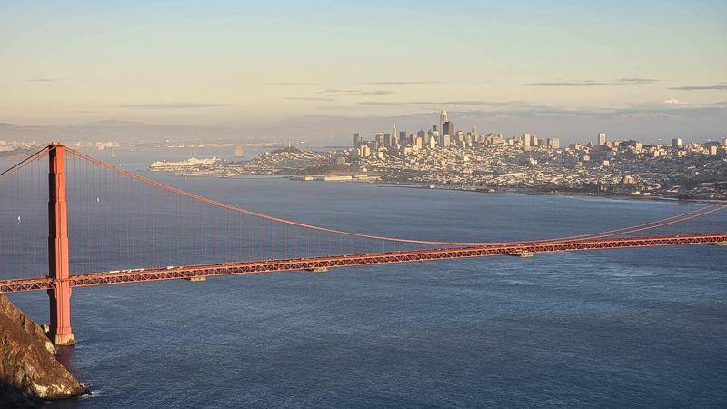 golden gate bridge view from marin headlands park