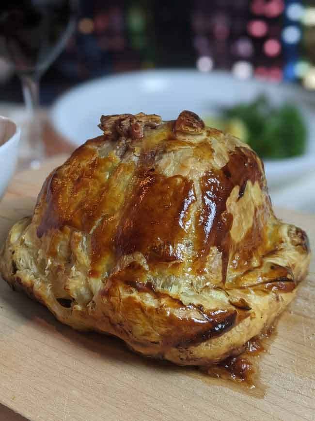 beef wellington baked from parc bistro san diego