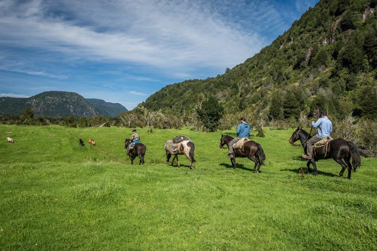 riding horses and fishing in chilean patagonia