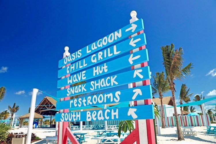 perfect day at cococay royal caribbean cruise private island activities sign