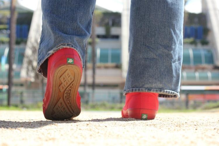 pf flyers walking