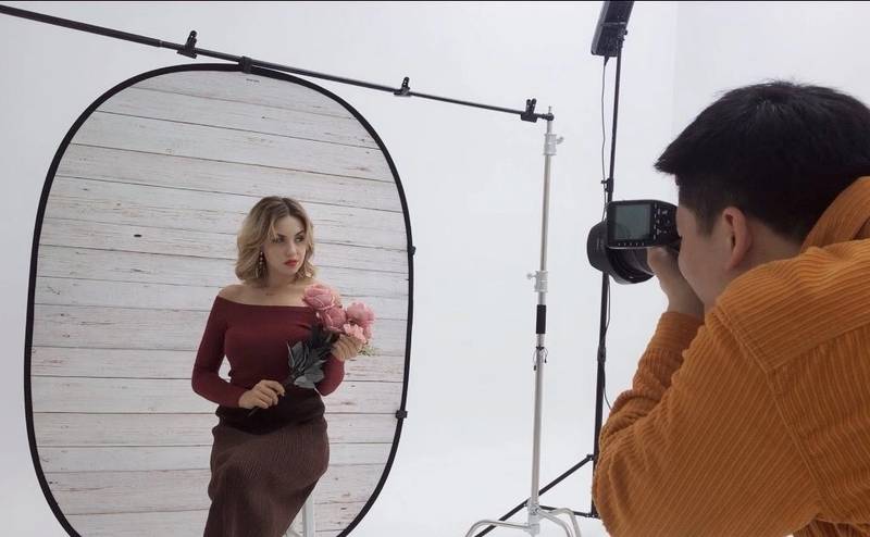 kate retro style white wood grey texture collapsible backdrop photography