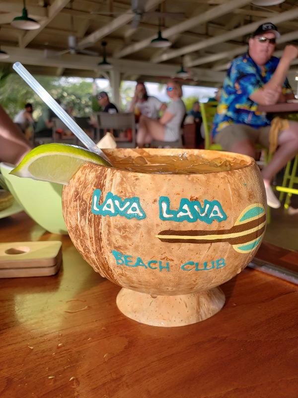 bamboocha mai tai lava lava beach club waikoloa hawaii
