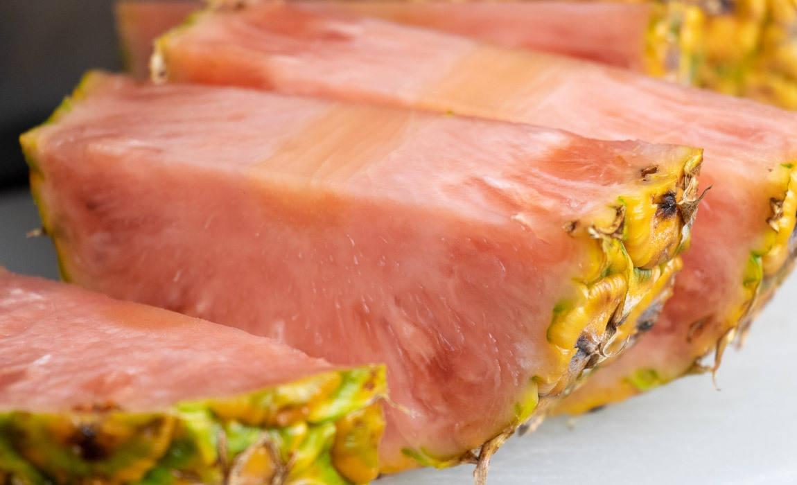 pinkglow pineapple is a pink pineapple from del monte