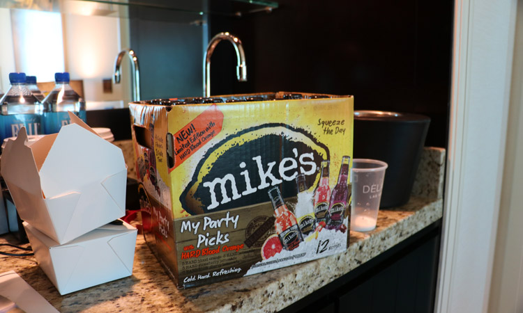 mikes on counter