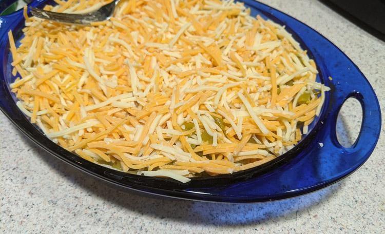 pork and potato southwest caserole recipe before going in the oven
