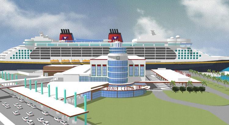 new disney cruise ship at port canaveral florida