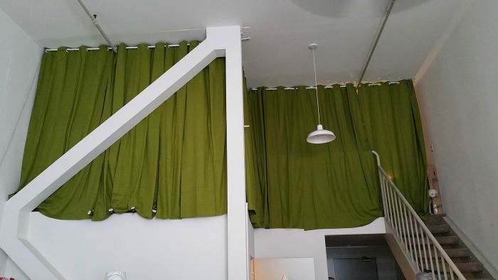 curtains in loft