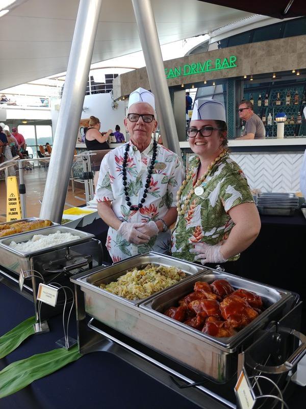 hawaiian bbq on deck pride of america hawaii cruise