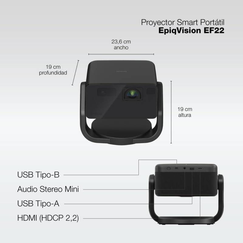 Epson EF22 Portable Projector Features
