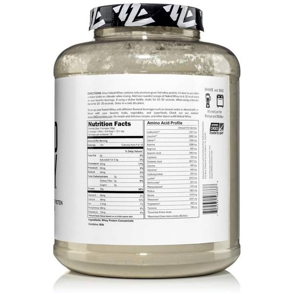 naked nutrition grass fed whey nutrition