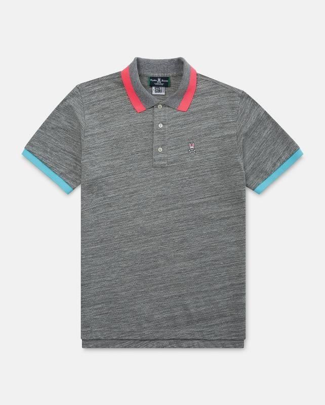 psycho bunny grey polo
