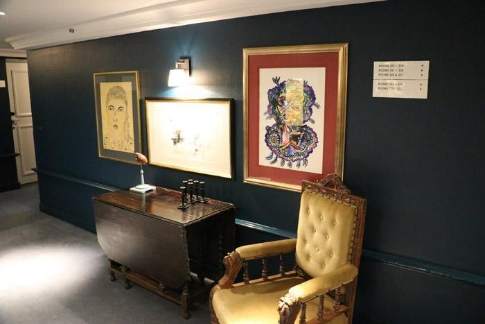 art in hallway