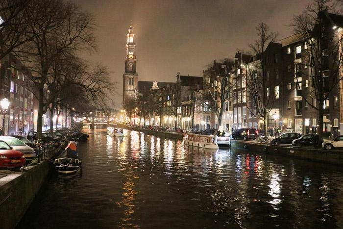 canal at night