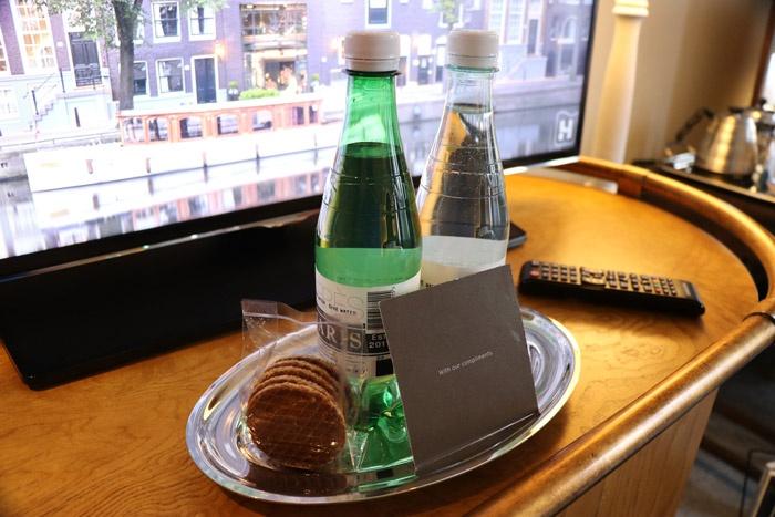 water and waffles