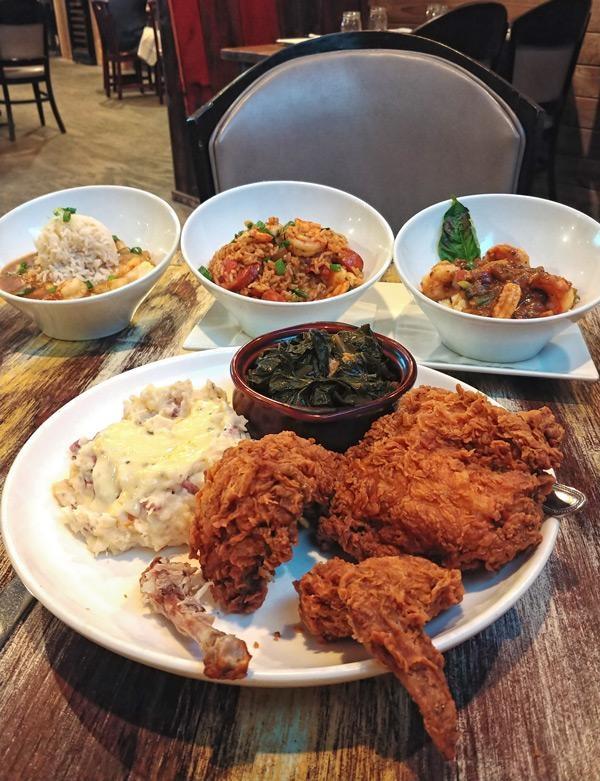 leroys southern kitchen fried chicken and southern favorites including the best greens I've had in a long time.