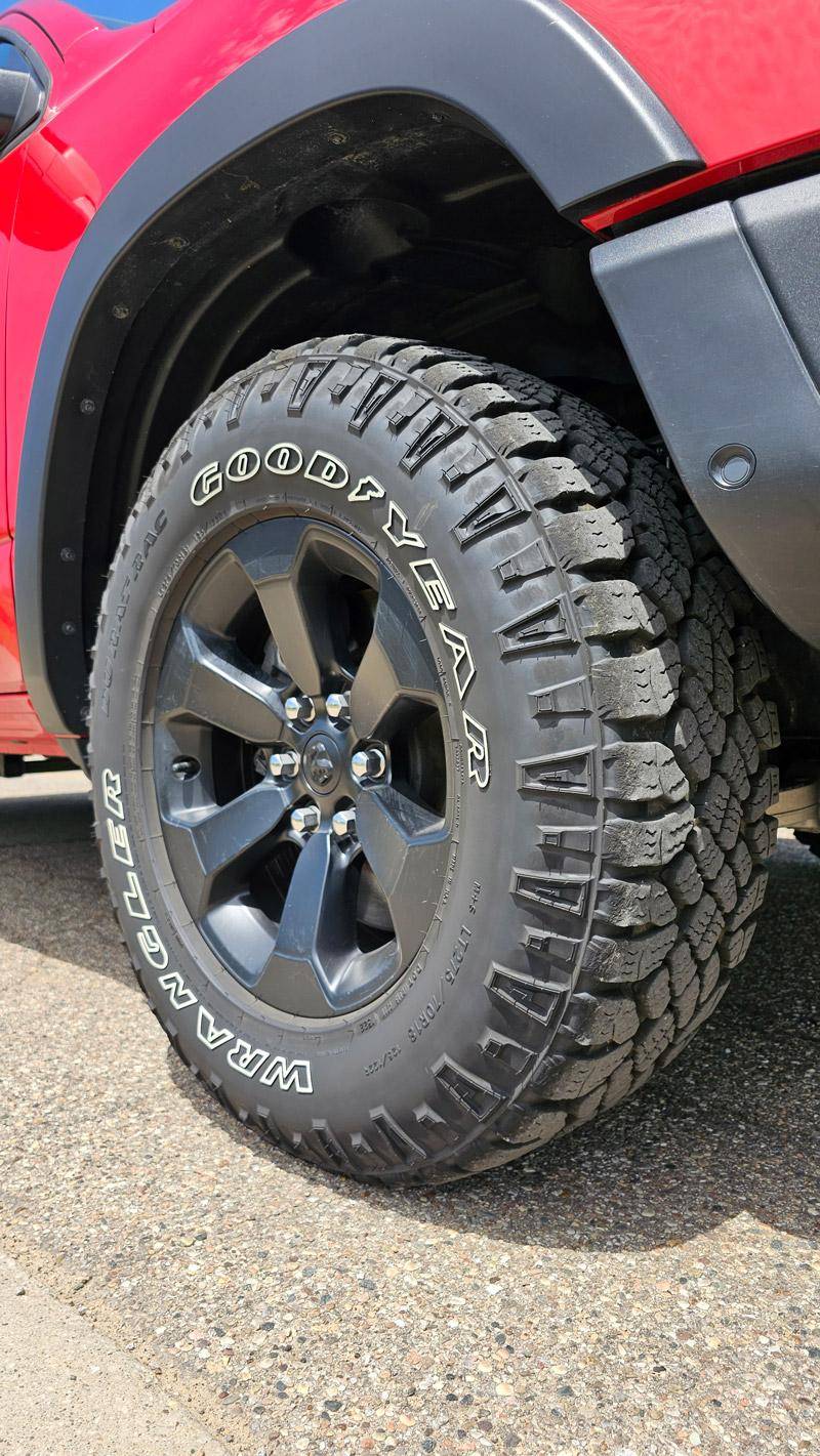 goodyear wrangler tires on ram 1500 rebel