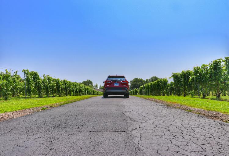 rav4 at domaine berrien cellars michigan winery