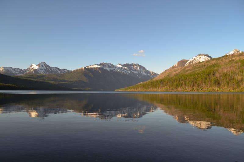 lake kintla glacier national park
