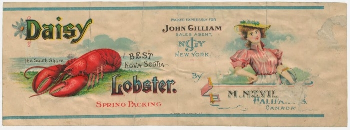 lobster can lable