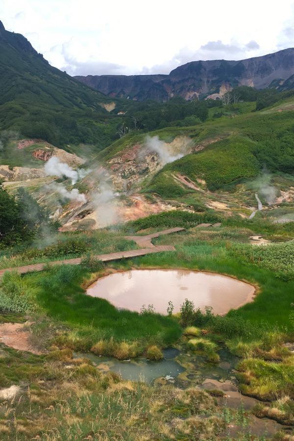 uzon caldera valley of the geysers kamchatka russia