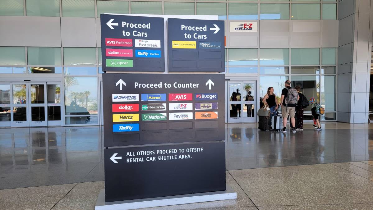 car rental garage san diego airport