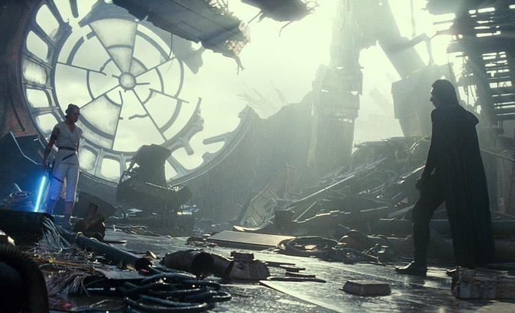wreckage of deathstar throne room