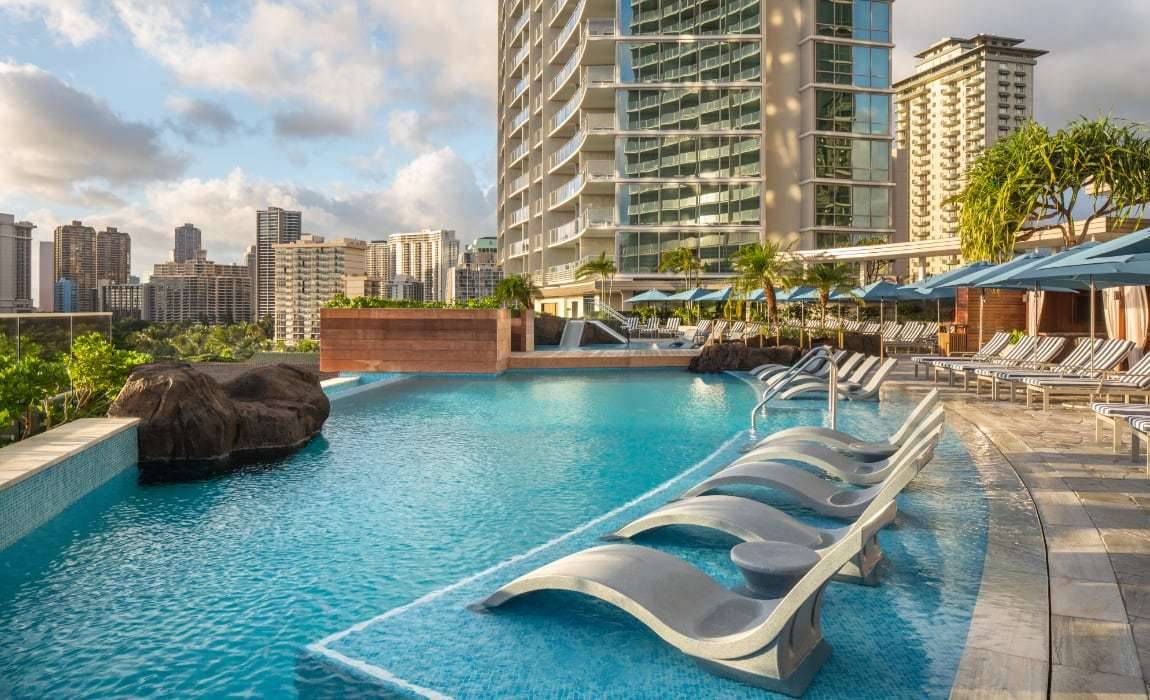 Ritz Carlton Pool at Waikiki Honolulu Hawaii