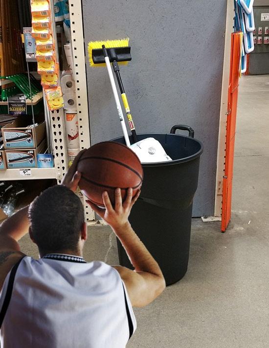 trash can basketball