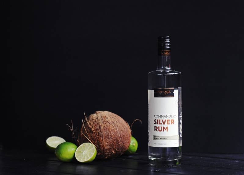 commanders silver and spiced rum
