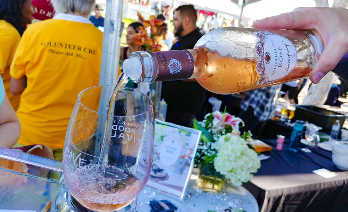 pouring rose san diego wine and food fest