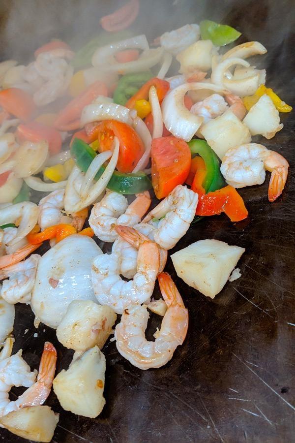 shrimp on the grill