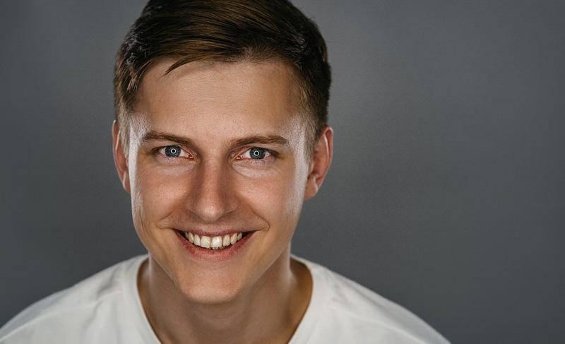 man with good skin