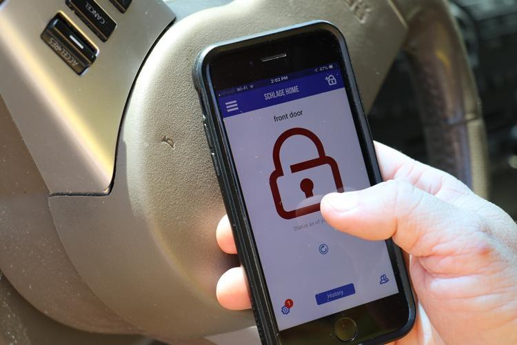 checking the door lock remotely