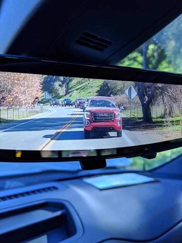 rear camera mirror in gmc sierra at4