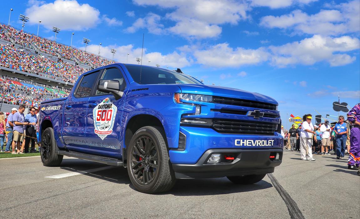 the 2019 Daytona 500 Official Pace Truck - a Chevrolet Silverado
