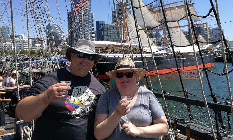 James and Heather at Sip n Ship