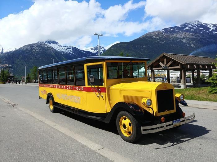 skagway alaska street car tour