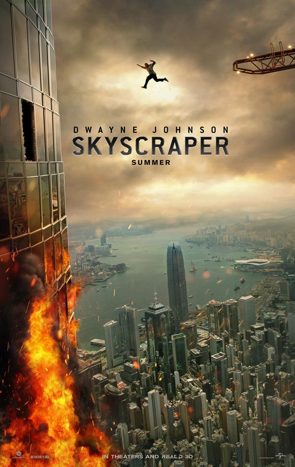 skyscraper movie poster jump