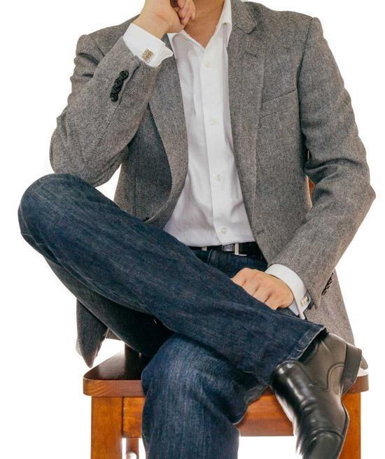 grey blazer