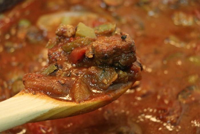 smoky spicy chunky pasta sauce