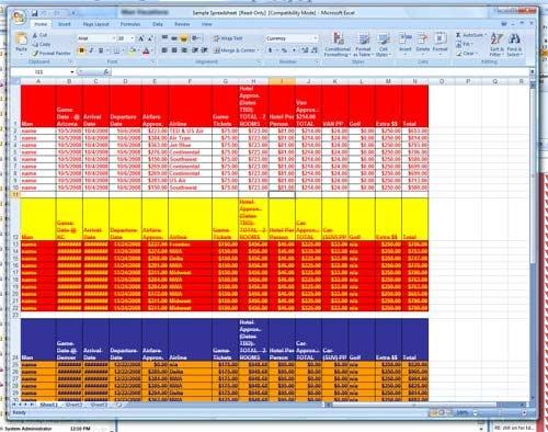 Spousal Approval Spreadsheet