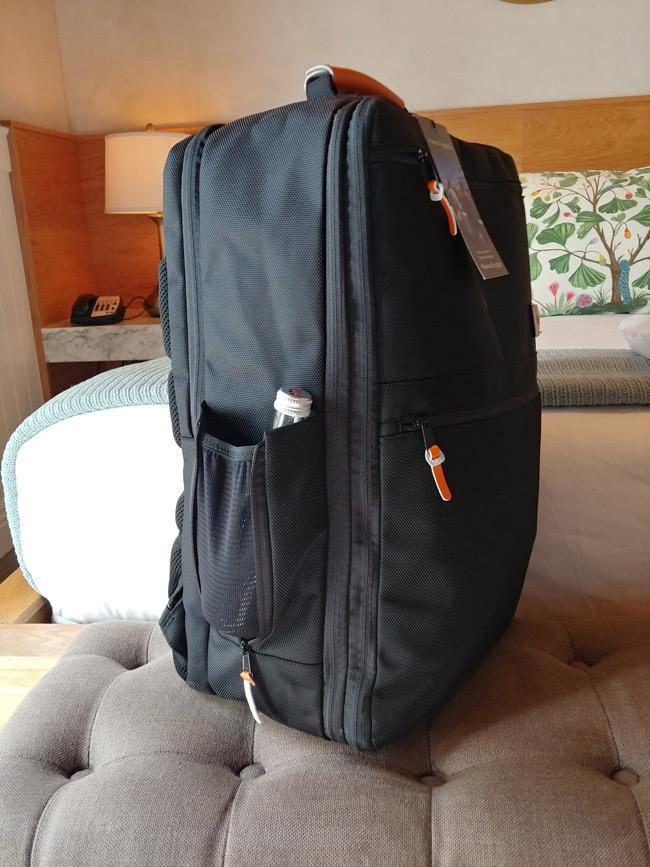 standard luggage travel backpack main compartment